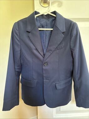 Child’s Place Boys Navy Single-Button Blazer size S